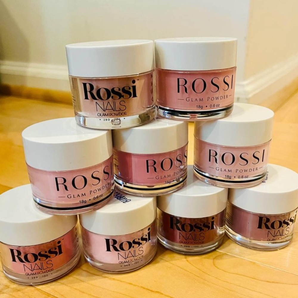 Rossi Nails Dip Powder - Bundle of 9 (Pink Theme)
